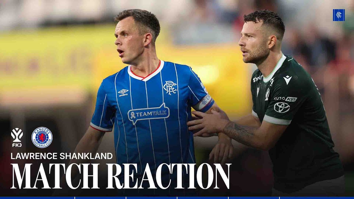 🎙️ Lawrence Shankland spoke to RangersTV following tonight’s match in Jablonec. #UECL