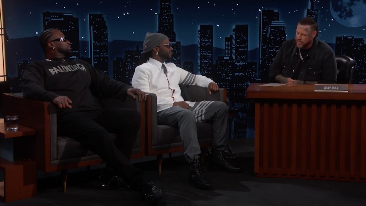 Juicy J &amp; Project Pat detail the letter Dolly Parton wrote them after Three 6 Mafia beat her out for "Best Original Song" at the 2006 Oscars. 🎥: Jimmy Kimmel Live