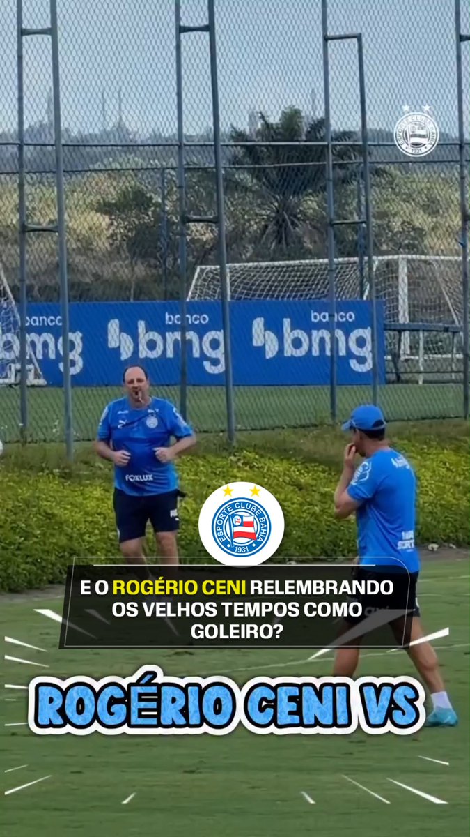 CENI x NESTOR 🤩 O técnico do Bahia, Rogério Ceni, e o jogador Rodrigo Nestor se desafiaram durante o treino. E quem levou a melhor foi… 👀 via: EC Bahia #FutebolNaESPN #RogérioCeni #Bahia #RodrigoNestor