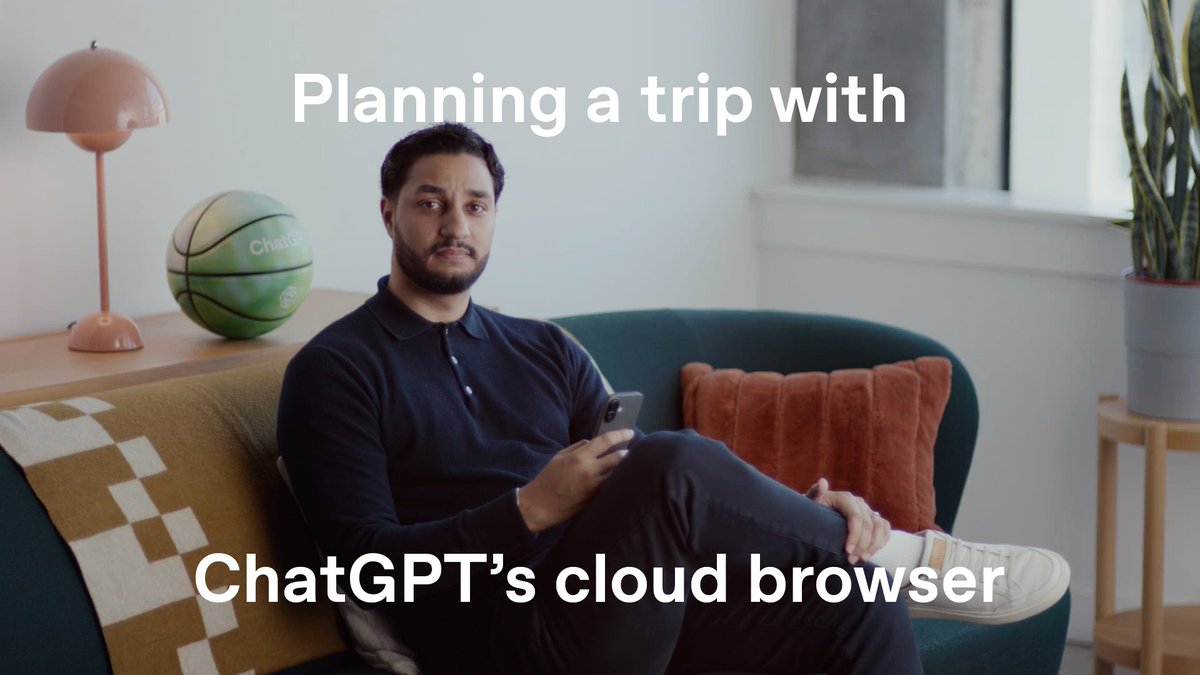 a lot of the stuff you want ChatGPT to do lives behind a login. and so we added sign-in to ChatGPT Work’s cloud browser. here’s what that looks like when you’re planning a trip ✈️🏖️