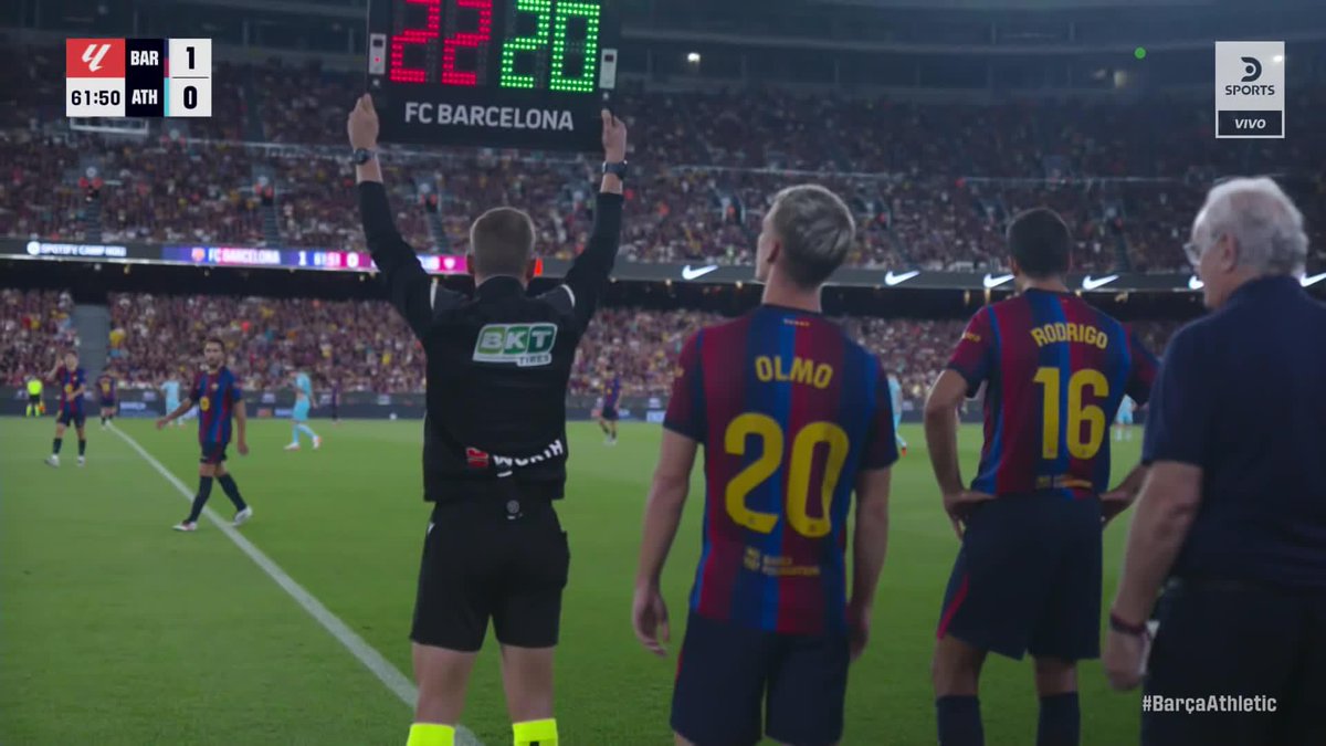 Debut de Rodri en el Barcelona. Pase, maestro. Lo estábamos esperando.