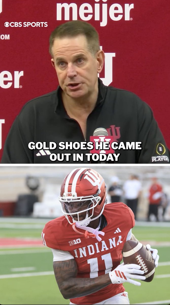 Coveted WR transfer Nick Marsh learned early what NOT to wear at a Curt Cignetti practice 😅 Indiana Football stars Tyrique Tucker, Carter Smith, Isaiah Jones and Charlie Becker break it down