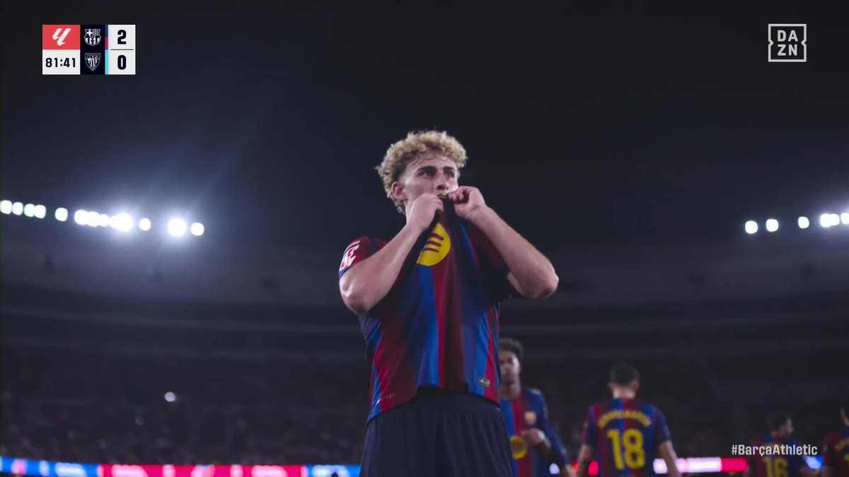 FERMÍN ❤️ BARÇA ¿Volver al Camp Nou? Con golito y besito al escudo #LALIGAenDAZN ⚽