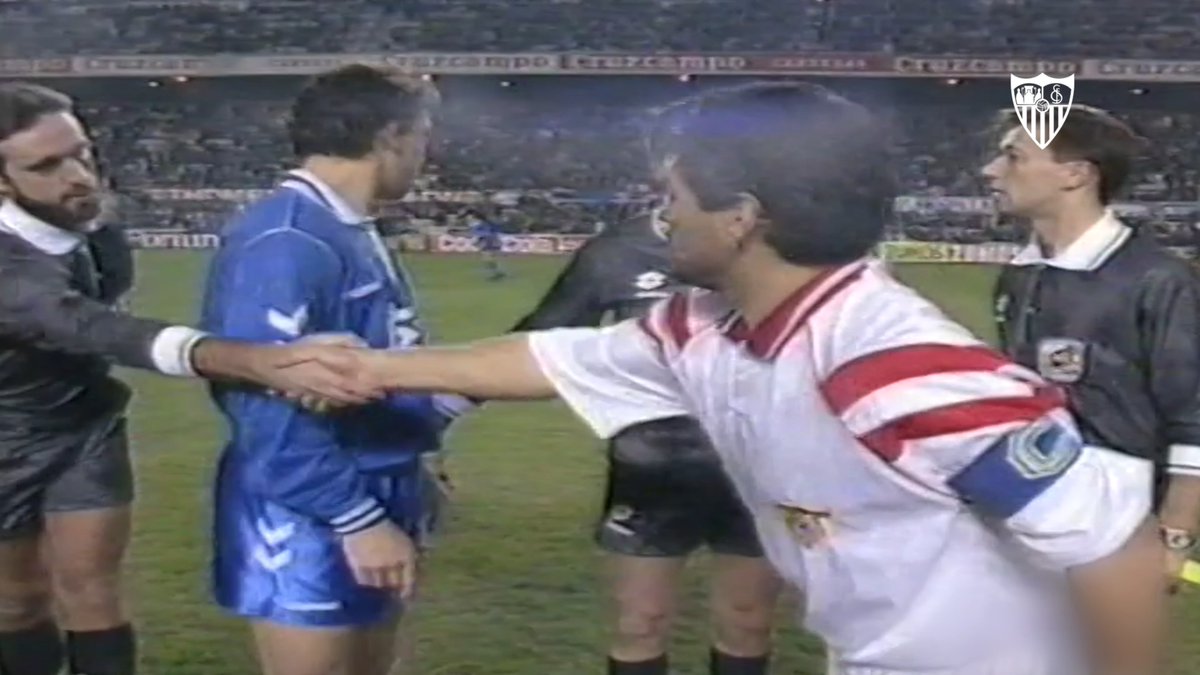 When Diego Maradona captained Sevilla to a 2-0 victory against Real Madrid, 1992.