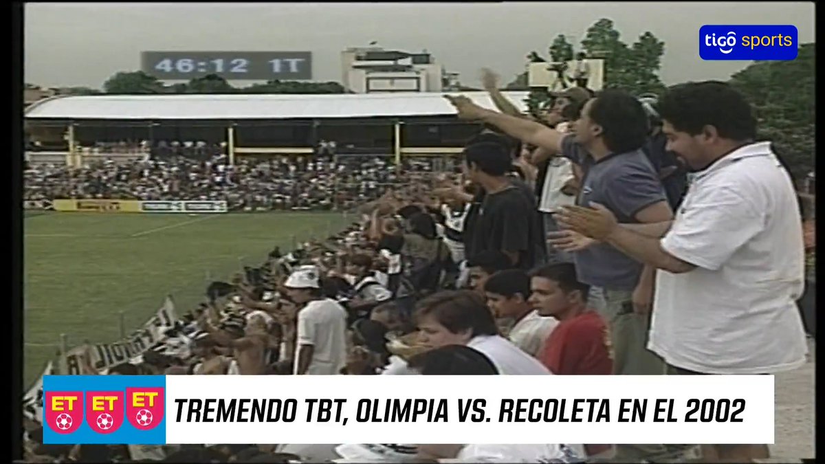 TBTAZO ✔️Recoleta y Olimpia juegan el sábado por el torneo #ClausuraAPF2026, y como previa, recordamos un partido que disputaron en el 2002 en la cancha del Funebrero. ⚽️Lorenzo Cabañas adelantó a los locales. Sergio Orteman y Rorro López, los goles del Decano.