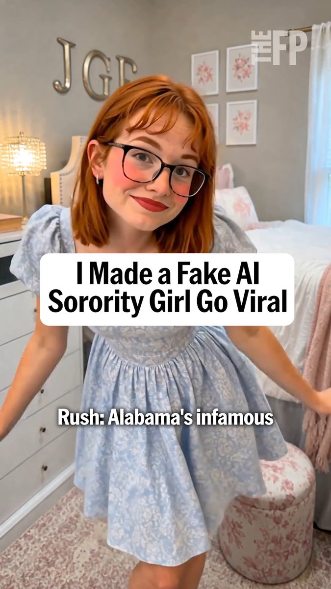 Earlier this month, a 19-year-old, curly-haired student named Janie went through Bama Rush, the University of Alabama’s annual sorority recruitment. Just like thousands of other girls, she posted about the process and clips fumbling her way through trending dances on social media. There was just one catch. Janie wasn't real.