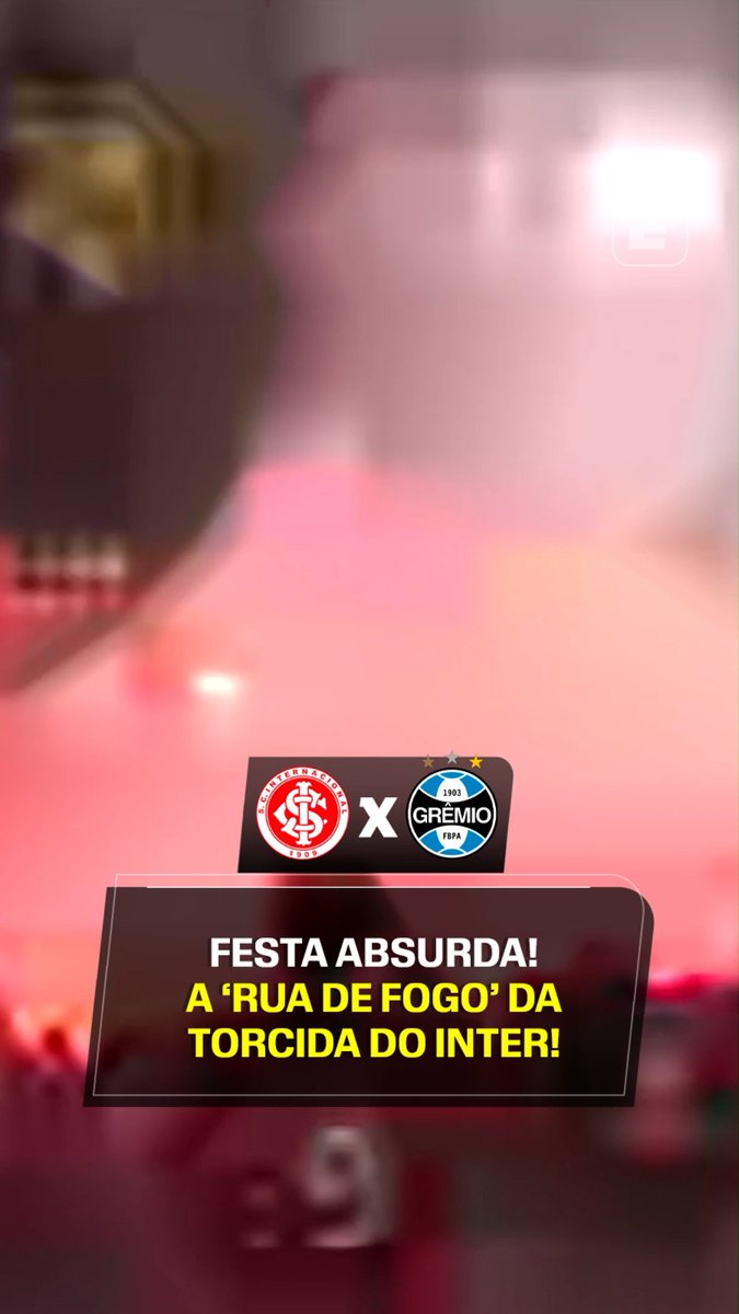 Mais imagens da Rua de Fogo da torcida do Internacional antes do Gre-Nal! 🎥 ESPN Brasil | SportsCenter Brasil