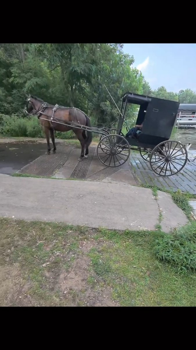 You probably never expect to see the Amish at a boat landing! 👀🎣 📸@wisconsin_fisherman #FindYourAdventure #outdoors #fish #fishing #amish