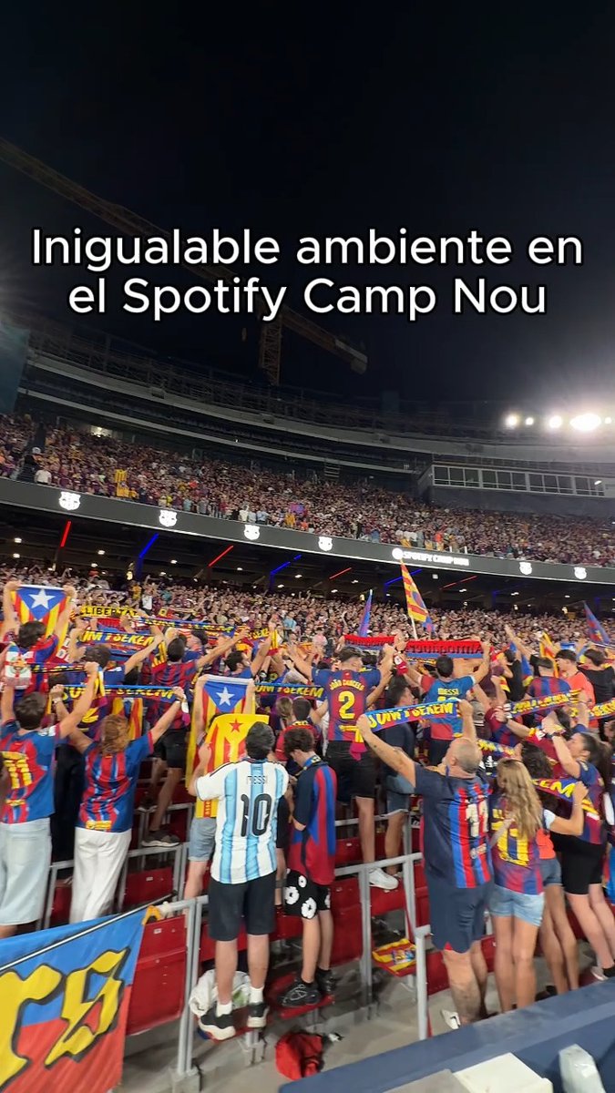 Arrancó la temporada en el Spotiy Camp Nou y los aficionados del Barcelona lo saben. 🤩 🏟️ 🔵🔴