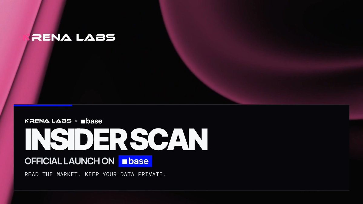 Insider Scan by Rena Labs is live on Base. Market data sits scattered across exchanges, in formats most people never open. Scan pulls it into one view: available liquidity, the gap between buy and sell prices, market depth, and volume.