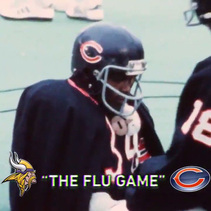 What did Walter Payton do when he had the flu and a 101-degree temperature? He ran for 275 yards because he was Walter Payton is what he did.