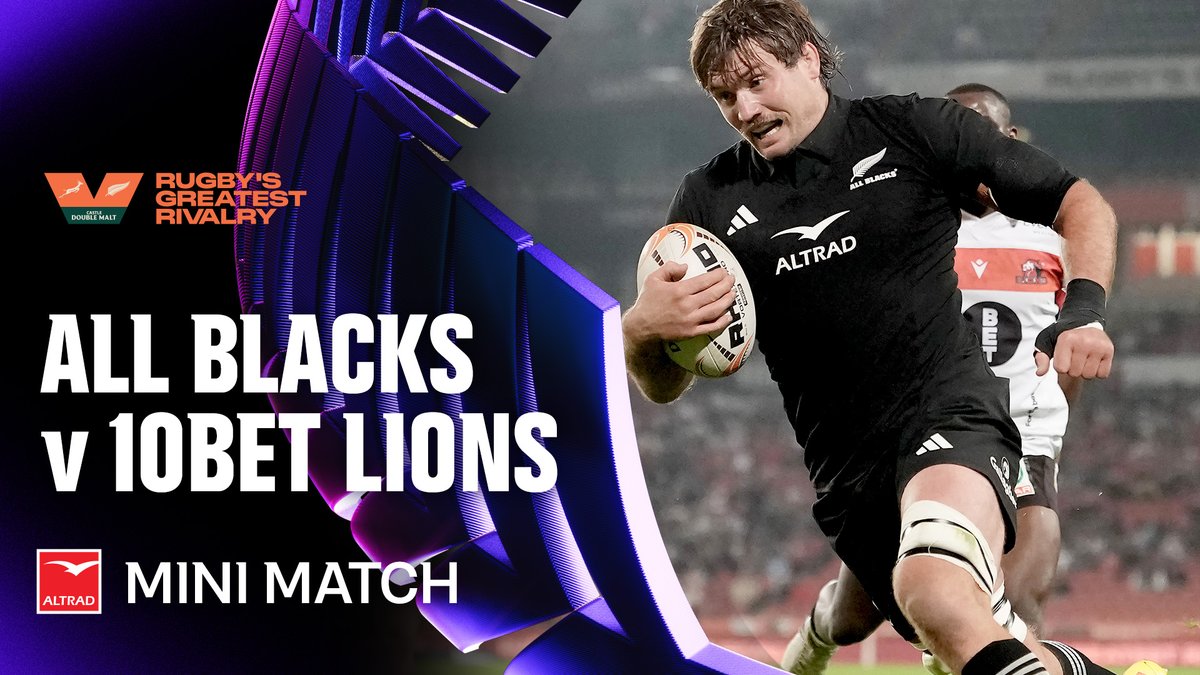 Watch it back: Moments from our last stop at Ellis Park 🏟️ The All Blacks took on the Lions in Johannesburg ahead of the second test v South Africa. 📲 Match Report:
