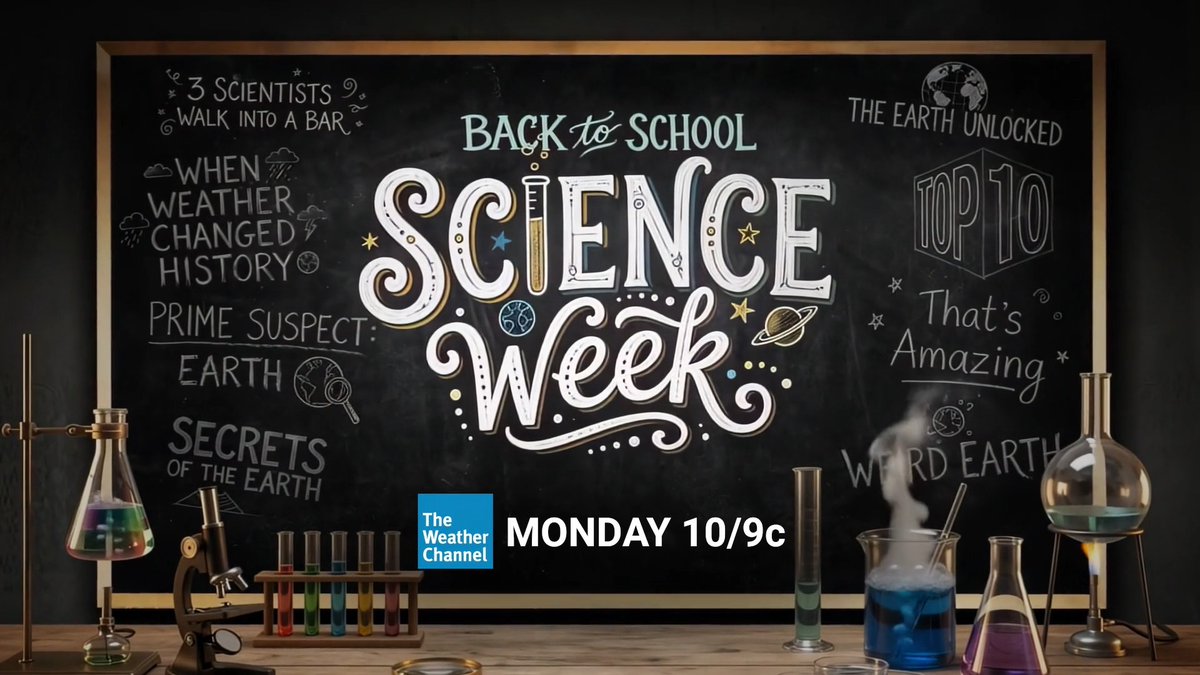 Grab your notebook and pull up a chair! From wild atmospheric phenomena to cosmic mysteries, we’re unlocking the science of our world all week long. Don't miss Back to School Science Week starting Monday at 10/9c on The Weather Channel.