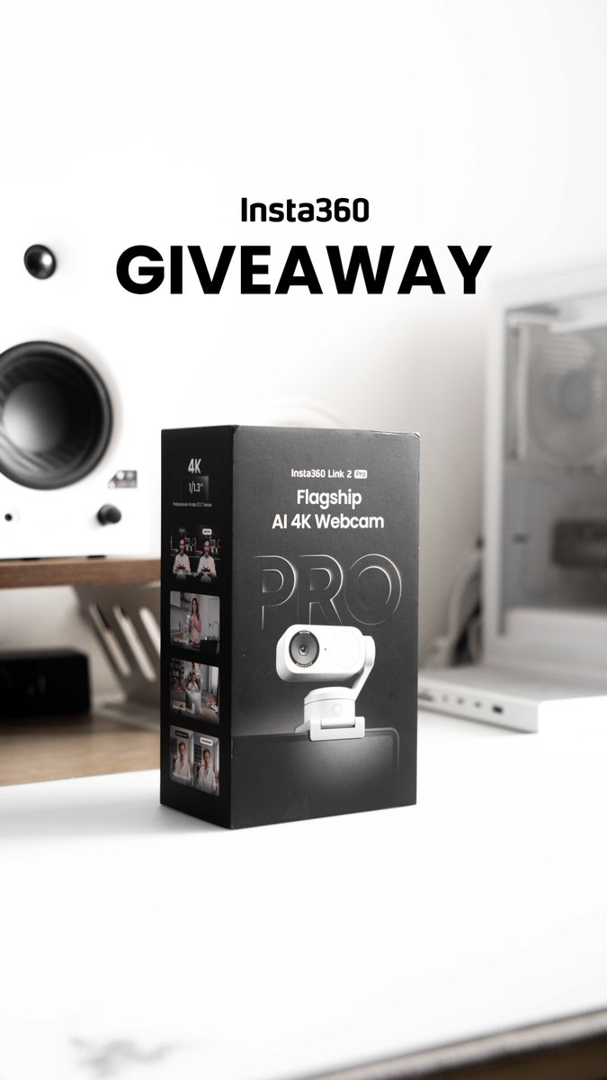 Unboxing the Arctic White Limited Edition, and giving one away GIVEAWAY 🎁 WIN an Insta360 Link 2 Pro Standard Bundle (Arctic White) • Follow Insta360 and Insta360vc • Like this post and tag 2 friends • Giveaway period: August 27 – September 12, 2026 Winner announced on September 12, 2026 ONE winner