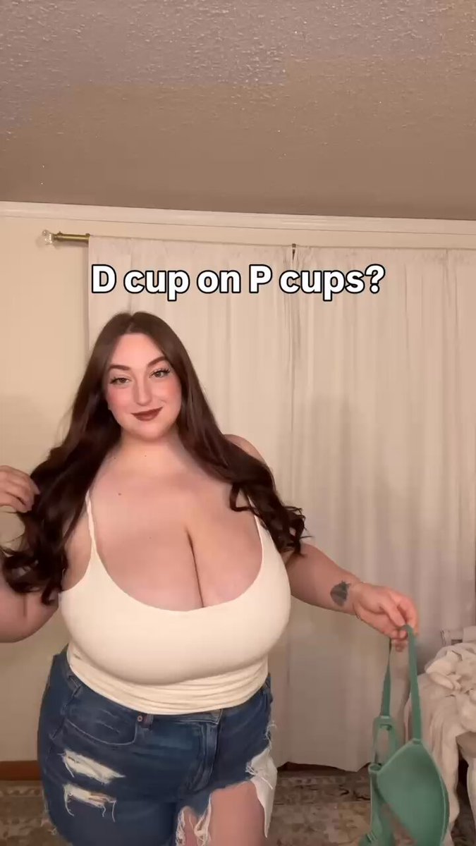 Who knew a D cup could look so small