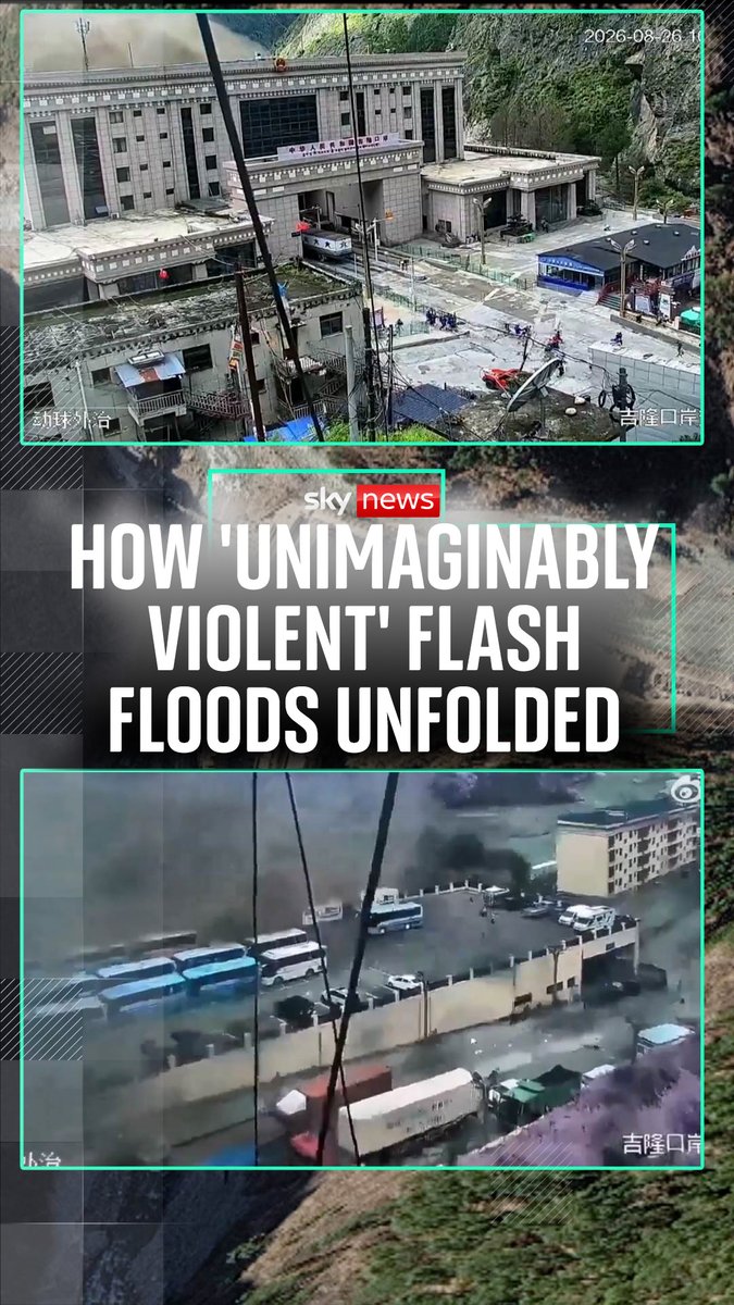 Along with our data and forensics team, Sky's Tom Clarke has plotted the route of the Nepal flash floods and how they unfolded with such devastation. 🔗 Read more: