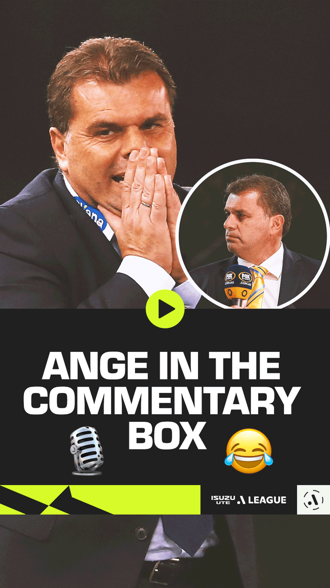 Ange Postecoglou… the commentator?! 😂 "We've just seen the 𝒘𝒐𝒓𝒔𝒕 𝒑𝒂𝒔𝒔 in A-League history" 💀 Want more? Watch our Mini Match of the former Roar boss in the commentary box via the A-League YouTube Channel 📺