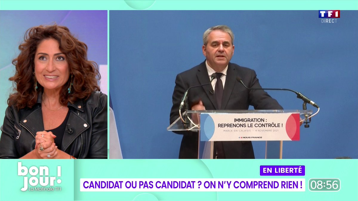 🇫🇷🗳️ Présidentielle 2027 - Candidat ? Pas candidat ? 📺 "En Liberté", le nouveau RDV avec Isabelle Saporta dans #BonjourLaMatinaleTF1 présentée par Bruce Toussaint