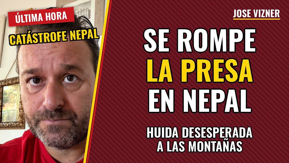 ÚLTIMA HORA: Se rompe la presa en Nepal: el lago que nadie podía controlar se ha desbordado El lago de barrera formado tras el desprendimiento del glaciar en la frontera entre Nepal y China se ha desbordado esta mañana. La Policía de Nepal informa de que la presa del lado chino ha cedido. Los vecinos han huido hacia las colinas y las operaciones de rescate se han suspendido por miedo a una segunda inundación mortal. En este vídeo te cuento qué es un lago de barrera, cómo se formó en apenas 48 horas, por qué los ingenieros no podían acercarse y por qué esto ya pasó el año pasado casi en el mismo punto. Los datos: casi 400 muertos y más de 900 desaparecidos en Nepal, 558 desaparecidos en el lado chino, 341 peregrinos indios entre los que faltan, el río Trishuli subiendo nueve metros en media hora y un tapón de 150 metros reteniendo dos millones de metros cúbicos de agua.