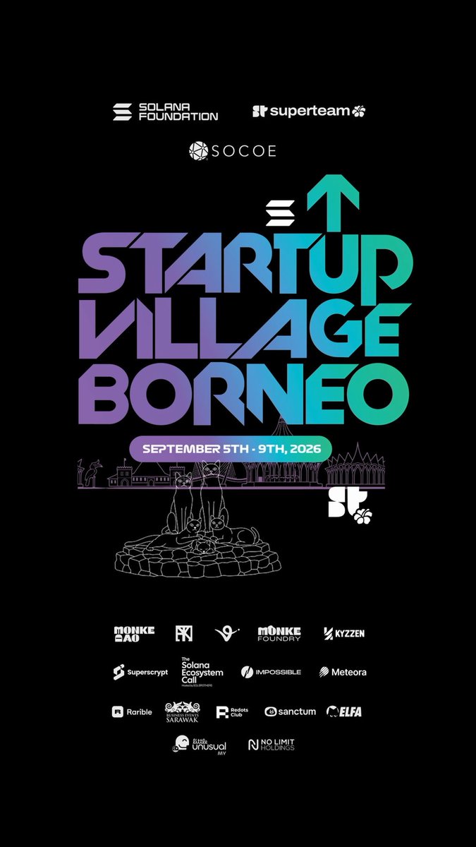 Describe Solana in 3 words 👀 Heard on the streets ahead of Startup Village Borneo this September: