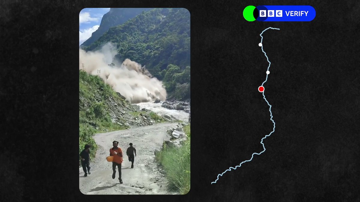 BBCニュース - 【分析】 ネパール・中国国境の土石流、経路と被害をたどる
