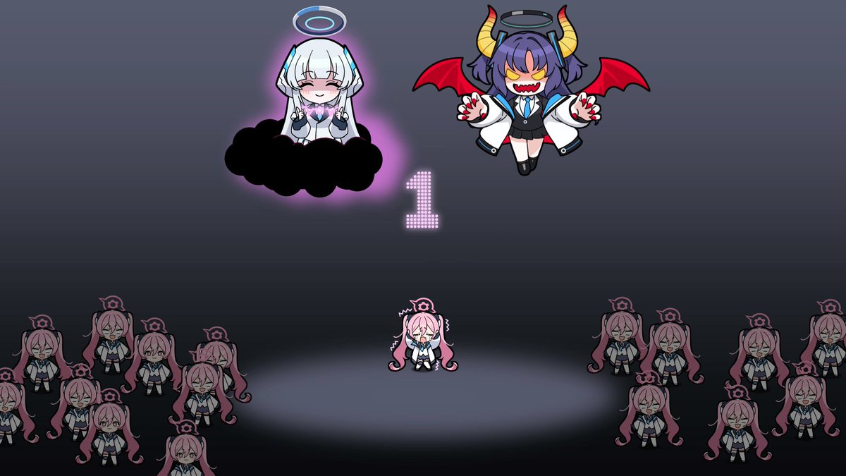 #ブルアカ×リズム天国 雷2パロ コユキに更に雷を避けまくってもらいました🌩️⚡️ アニメ:多雨 編集:満足先生