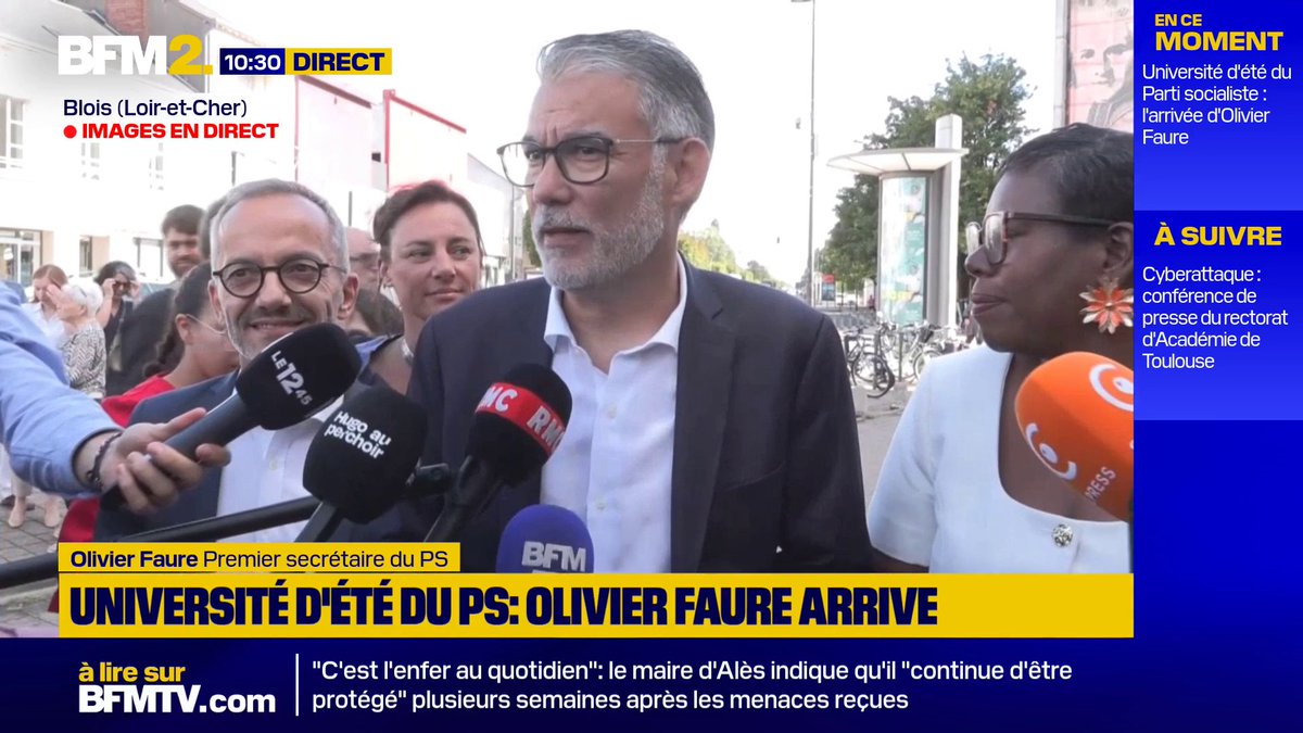 💬"Le PS a quelque chose à dire dans cette élection présidentielle" "Nous allons être la surprise", assure Olivier Faure, Premier secrétaire du PS à l'université d'été du parti socialiste #BFM2