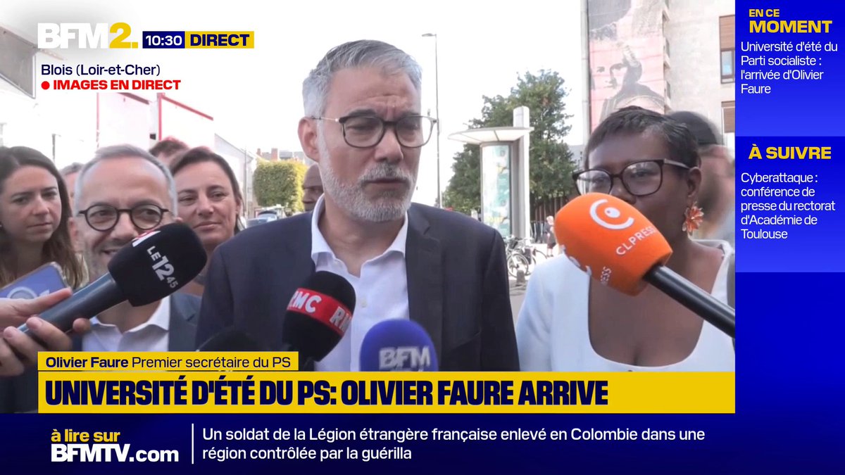 "Je souhaite qu'il participe à cette primaire", affirme Olivier Faure à propos d'une potentielle candidature de François Hollande à la présidentielle #BFM2