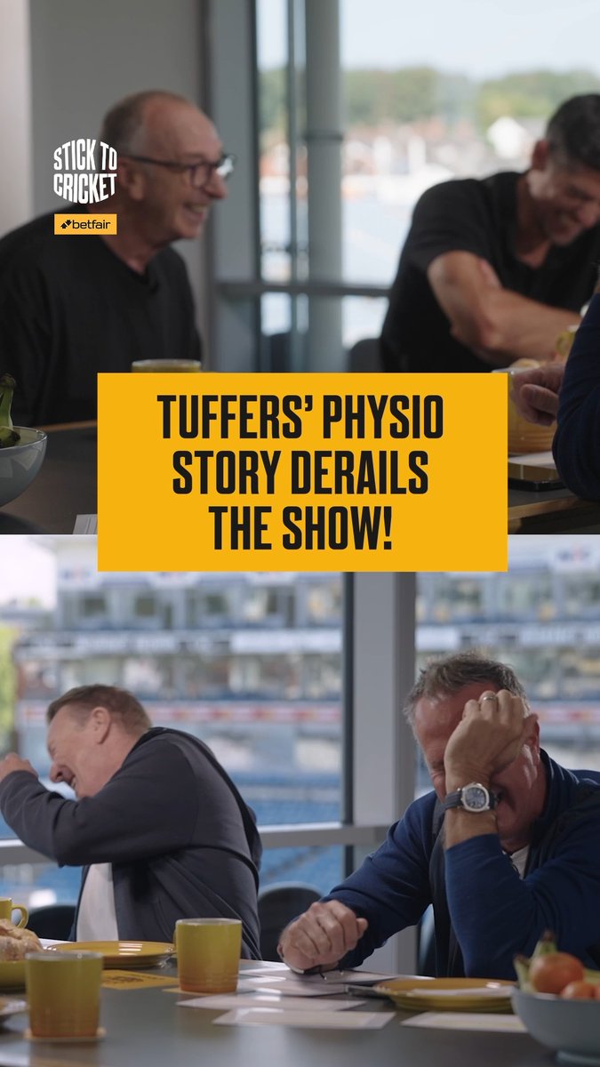 "He's taped his tie to his thigh!" 😂 Everyone loses it at Tuffers' hilarious physio story! 😆