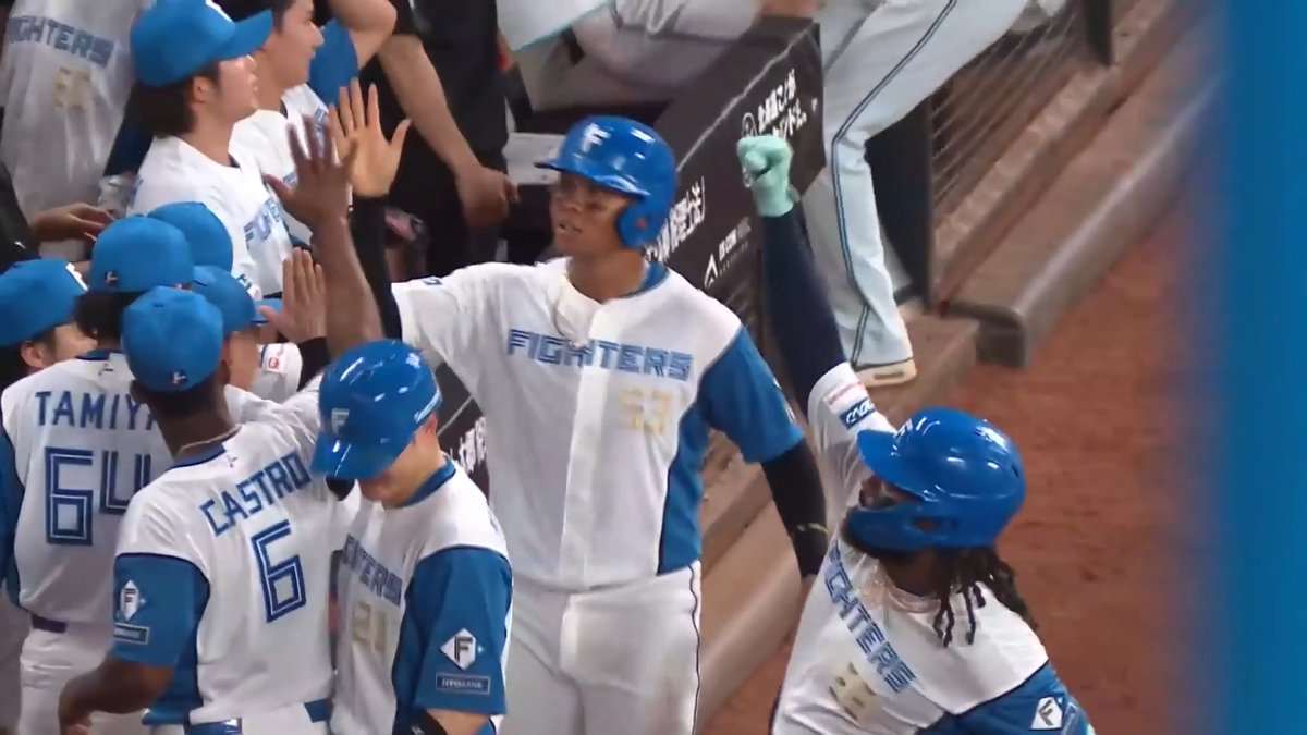 ここぞというときの集中力がスゴイ！👀 一振りで決める！💪 北海道日本ハム レイエス 選手の今シーズン第28号3ランホームランで勝ち越しに成功！🌈