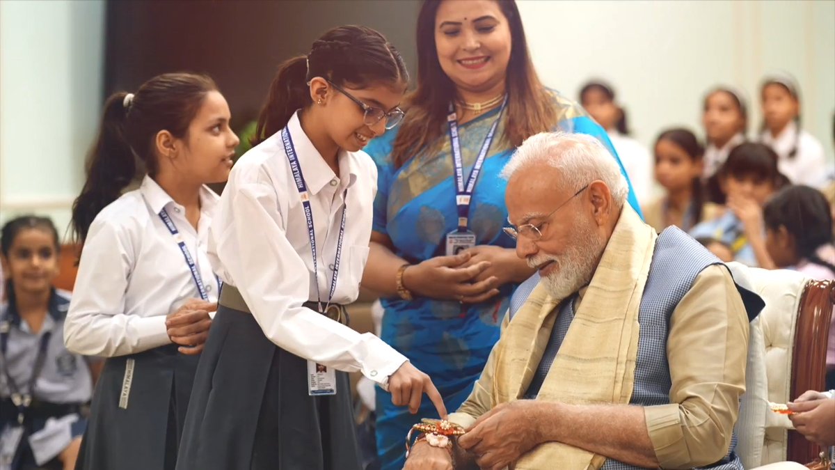 Raksha Bandhan at LKM this morning. How did you mark this festival?