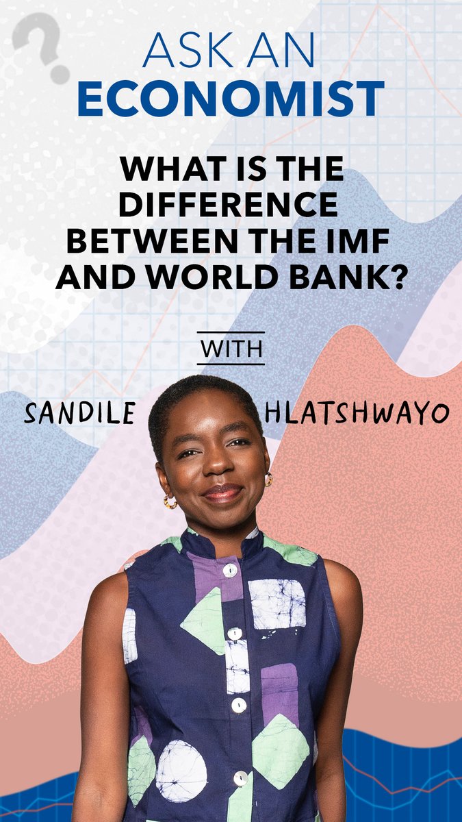 Ask an Economist – What is the Difference Between the IMF and World Bank? People often mix up the IMF and World Bank. Our latest Ask an Economist explains the difference in 60 seconds.