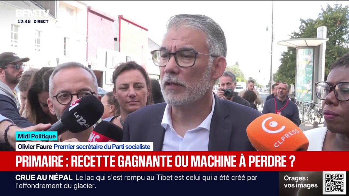 Présidentielle: Olivier Faure "souhaite" que François Hollande "participe" à la primaire de la gauche