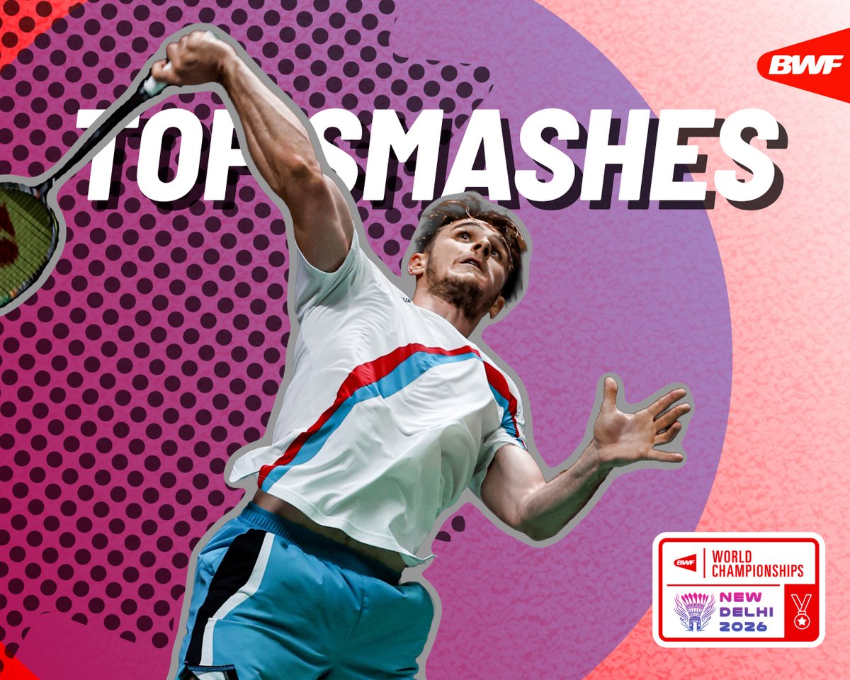Power-packed smashes all the way. 💥 #BWFWorldChampionships #NewDelhi2026
