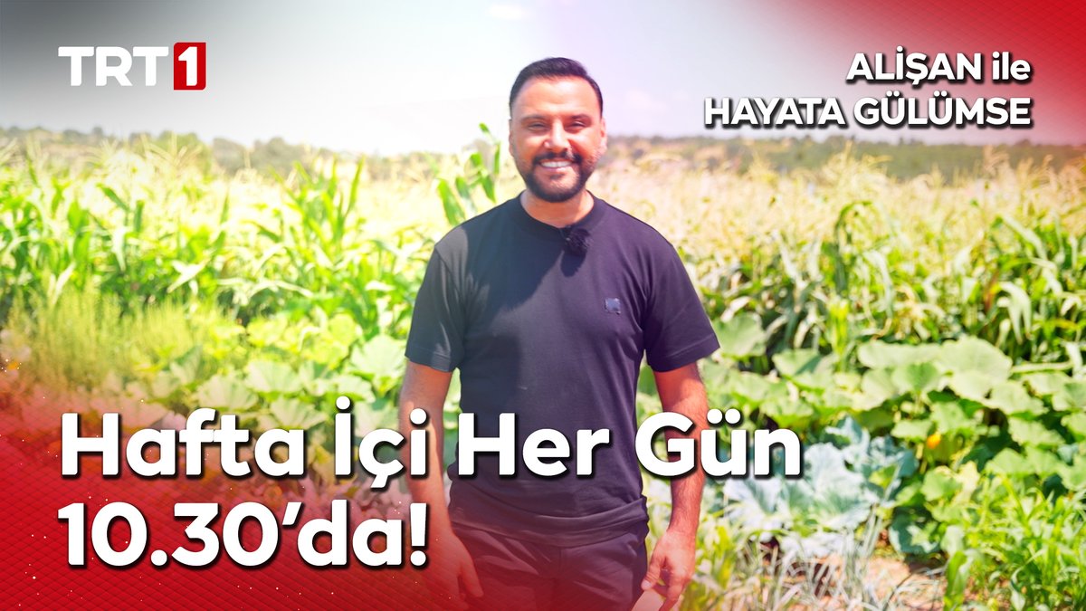 "Hafta içi her sabah, Türkiye’nin 1. kanalı TRT 1 ekranlarında buluşuyoruz!" Alişan ile Hayata Gülümse, yeni sezonuyla pazartesi'den itibaren hafta içi her gün saat 10.30'da TRT 1'de.