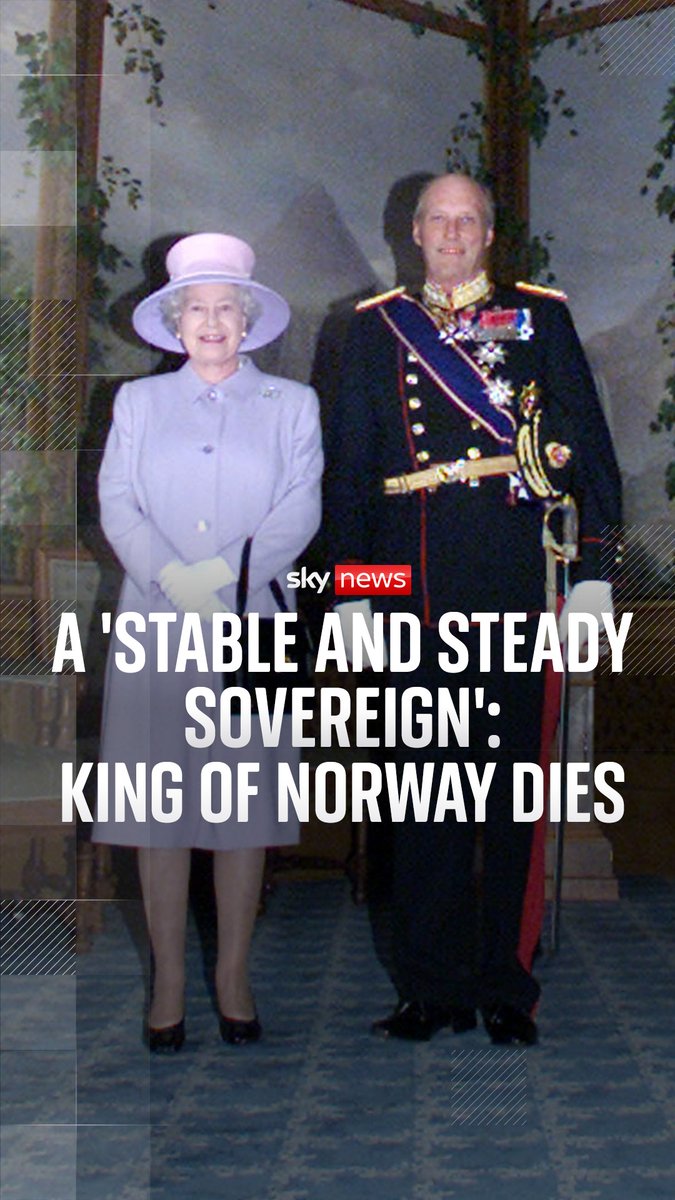 Sky's royal commentator Alastair Bruce reflects on the life of King Harald of Norway, including his relationship with Queen Elizabeth II. Harald's son Crown Price Haakon automatically becomes the new King of Norway. Read more: