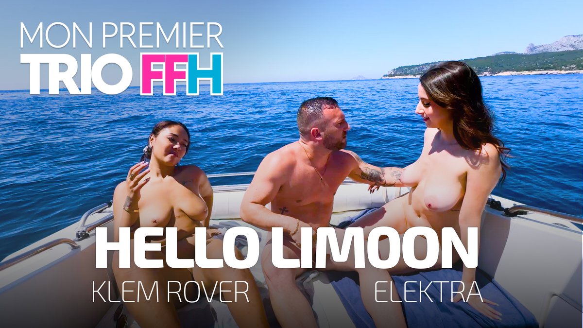 Sur un bateau, et toujours sous les yeux de son mari candauliste, Hellolimoon partage klem rover avec son ami Elektra ▶️