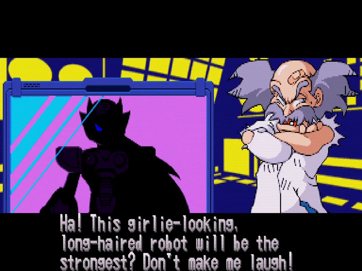 Zero's Bassnium origins in Mega Man 2: The Power Fighters, 1996 [Arcade] "Forte Ending 1" - Setsuo Yamamoto