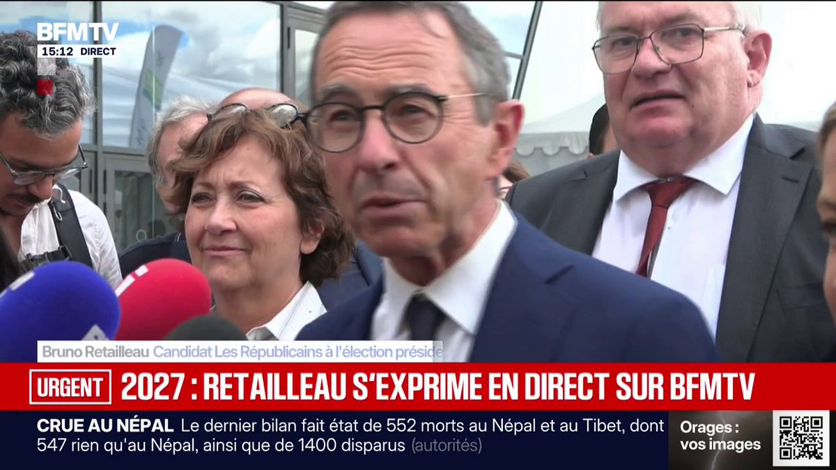 2027: Bruno Retailleau, candidat LR à l'élection présidentielle, évoque une France qui "n'en peut plus des normes"