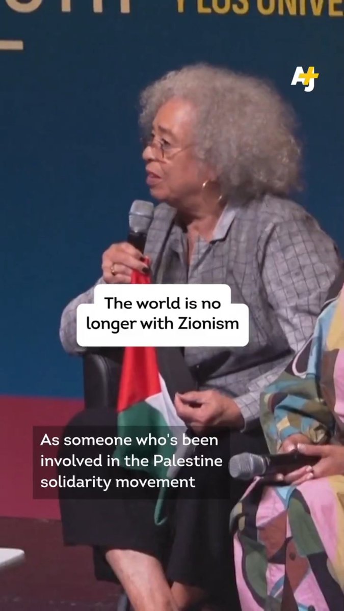 "The international consensus changing and it is no longer with Zionism. It is with Palestine.” Speaking in Mexico City 🇲🇽, Angela Davis spoke about positive feelings changing from Zionism to Free Palestine. That is the truth, if you accept the outlandish, distorted definition of Zionism that non-Jews tout. I'll also point out that this "change in consensus" she is so gleeful about was brought about after the worst massacre of Jews since the Holocaust and a devastating war in Gaza. I suppose it was a small price to pay in her mind. Anything to feel morally superior to others and nothing to actually strive for peace.