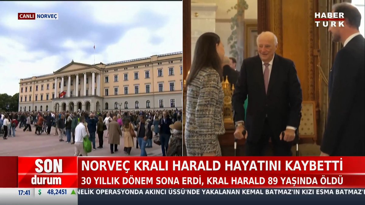 #SONDURUM - Norveç Kralı Harald hayatını kaybetti 30 yıllık dönem sona erdi, Kral Harald 89 yaşında öldü.