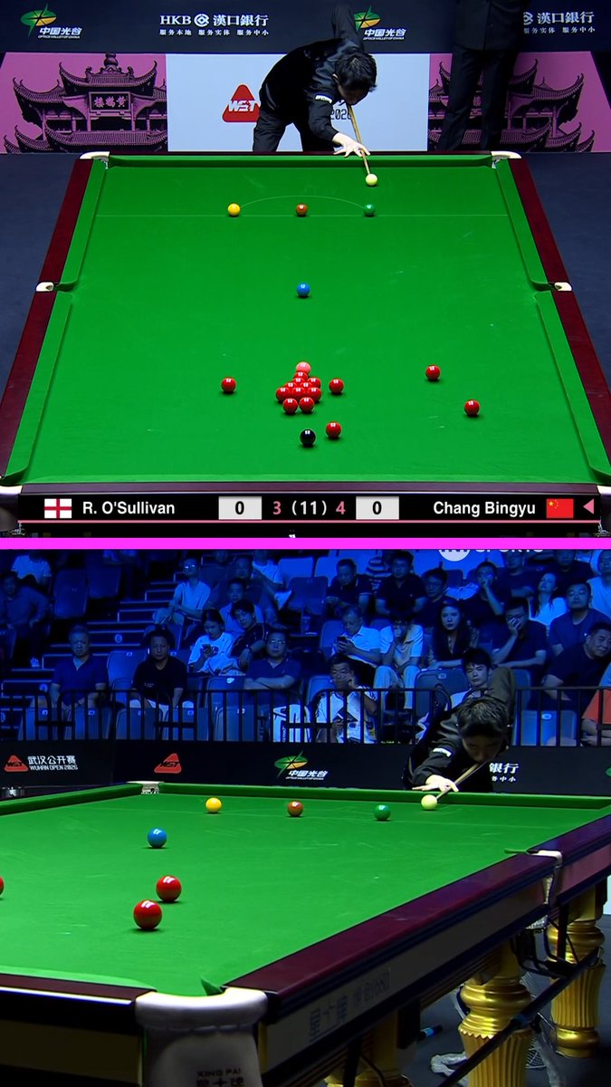 Chang Bingyu made Ronnie O'Sullivan return to his seat with this fluke 🤞
