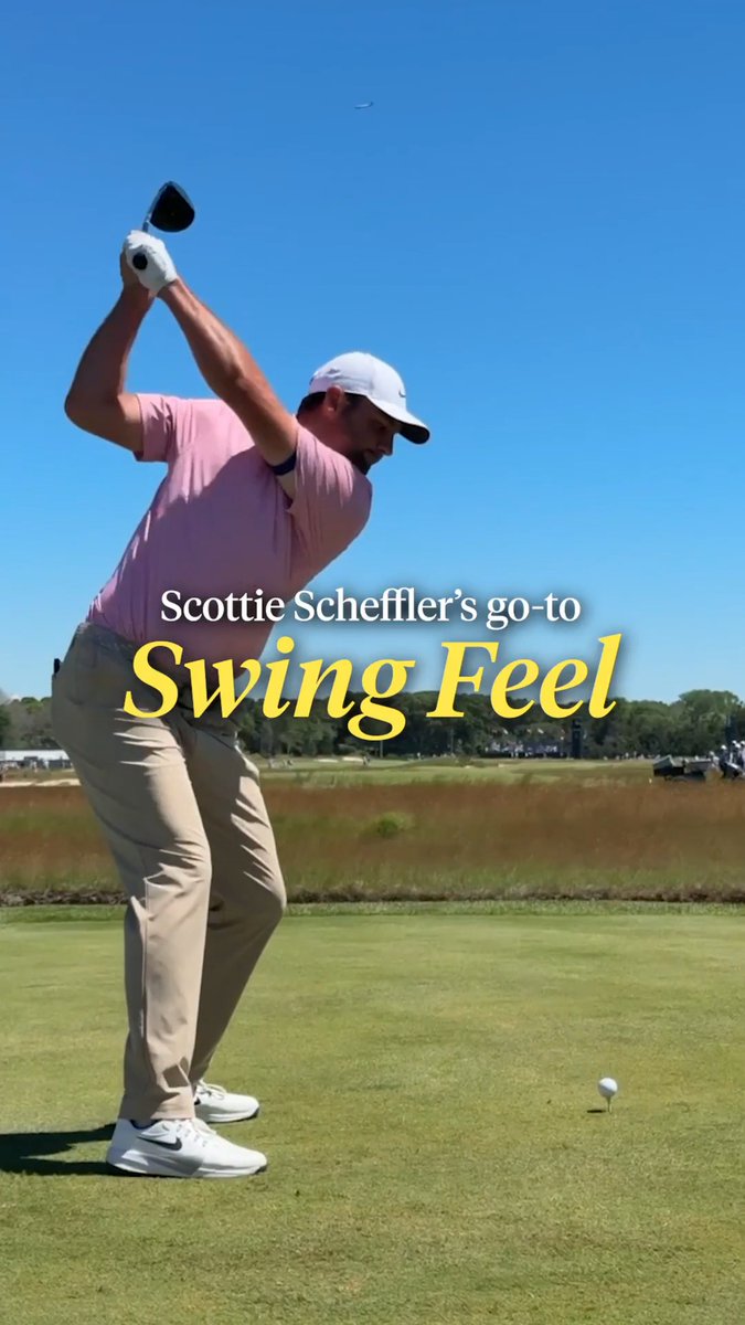 Scottie Scheffler’s simple swing feel has helped make him the best ball-striker on the planet. 💯