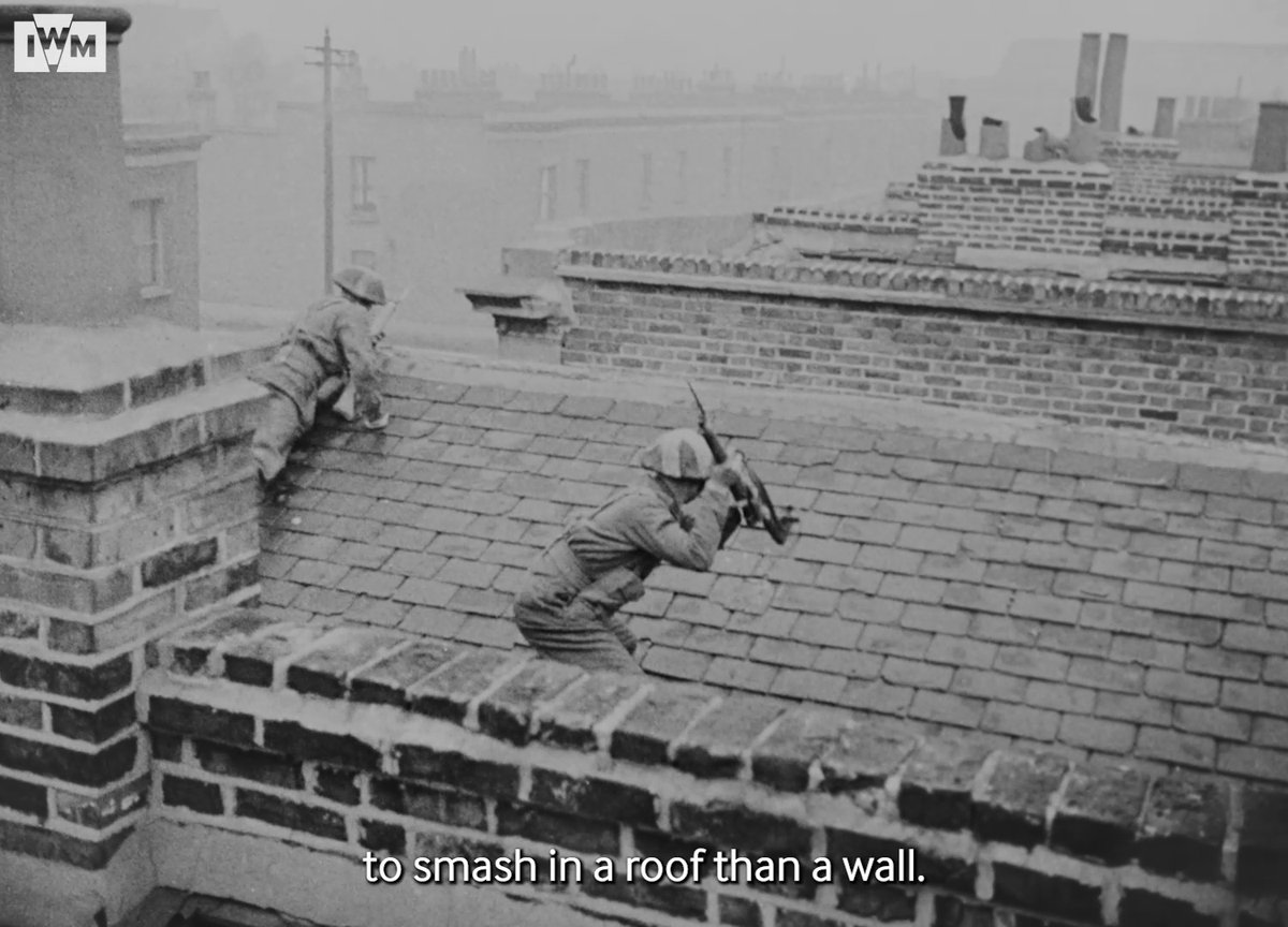 British infantrymen demonstrate how to clear a house in this instructional video from the Second World War. Film: IWM DRA 433