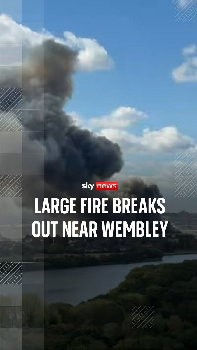 Twenty fire engines and 125 firefighters are working to tackle a large fire in North London.