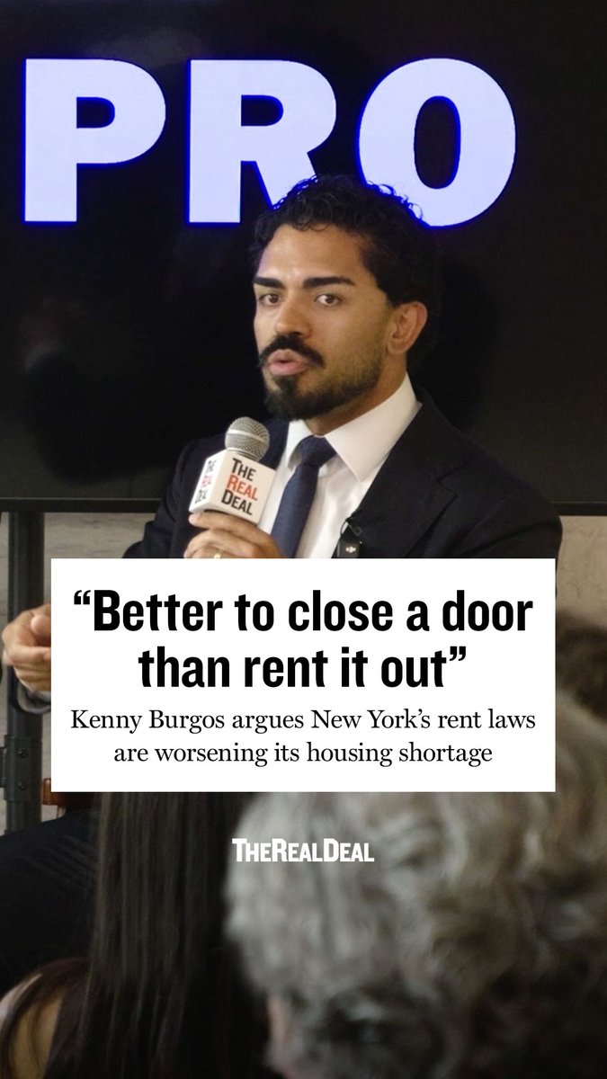 Why would a NYC landlord choose to leave an apartment empty rather than collect rent? Kenny Burgos argues New York's 2019 rent law has made it "a better financial decision to close a door than rent it out."