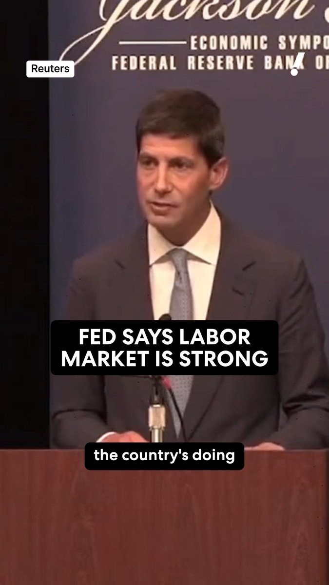 Fed Chairman Kevin Warsh said during his Jackson Hole speech, "On the employment side of the Fed's dual mandate, the country is doing well."