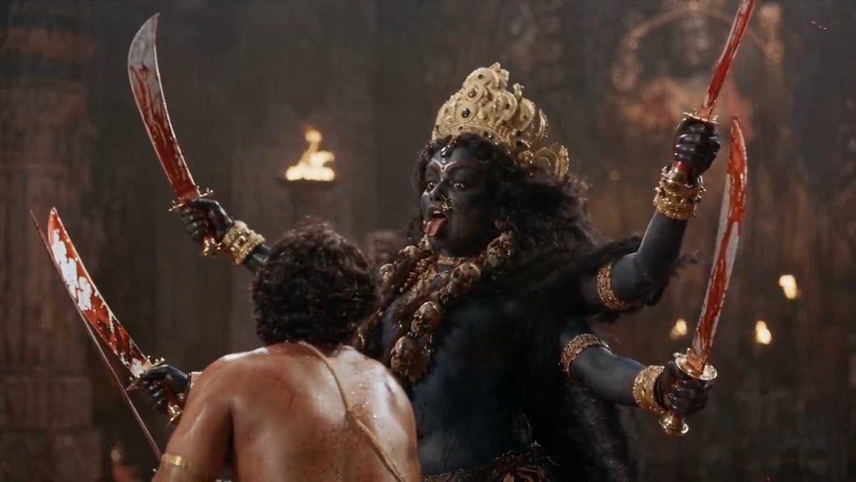 The Hindu goddess Kali.