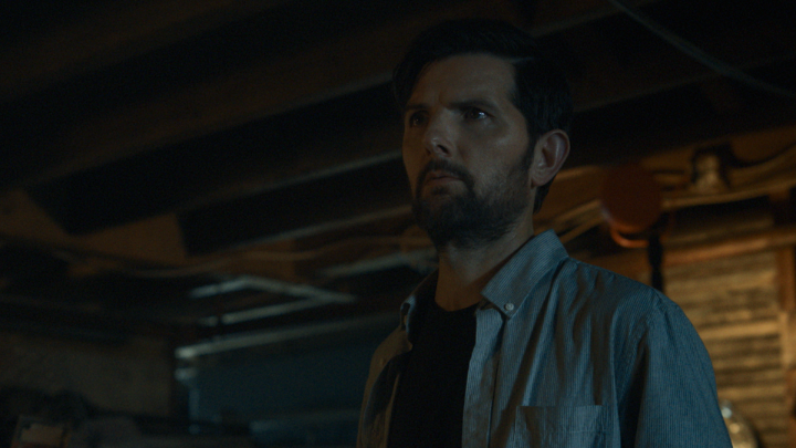 There's a man in the basement... behind you. The Whisper Man is now on Netflix.
