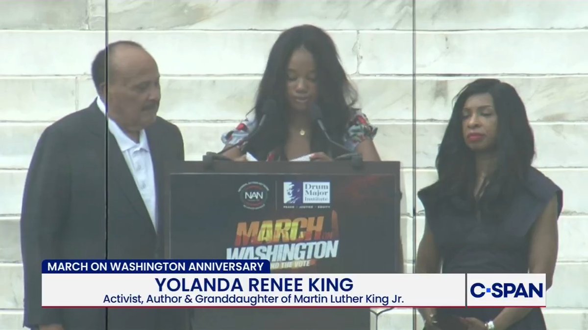 MLK Jr.'s granddaughter Yolanda Renee King on Gen Z and political activism: "I think my generation cares so much that sometimes we don't know what to do with all of it... The question is whether we will turn that caring into courage, whether we will turn our anxiety into action."